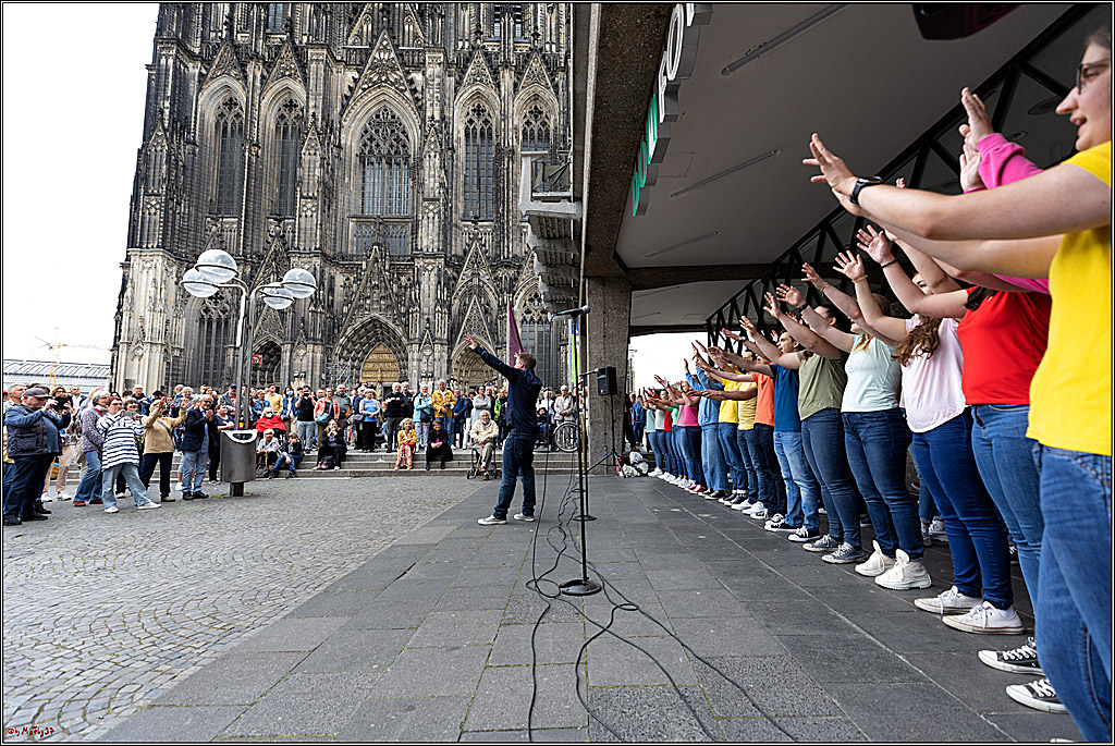 Open-Air-Benefizsingen am Kölner Dom, 10.07.2022