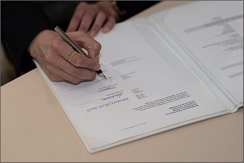 Standesamtliche Trauung Lisa u. Marc NEUMANN; Dielsdorf, 05.05.2025