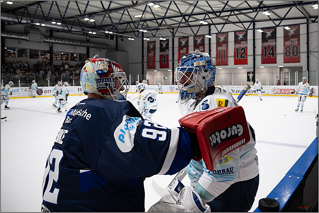 PENNY DEL 1; Testspiel Iserlohn Roosters - Dresdner Eislöwen; Köln, 15.08.2025