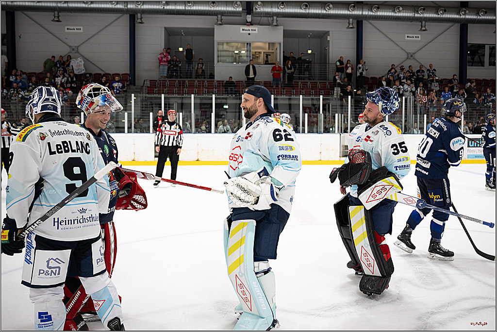 PENNY DEL 1; Testspiel Iserlohn Roosters - Dresdner Eislöwen; Köln, 15.08.2025
