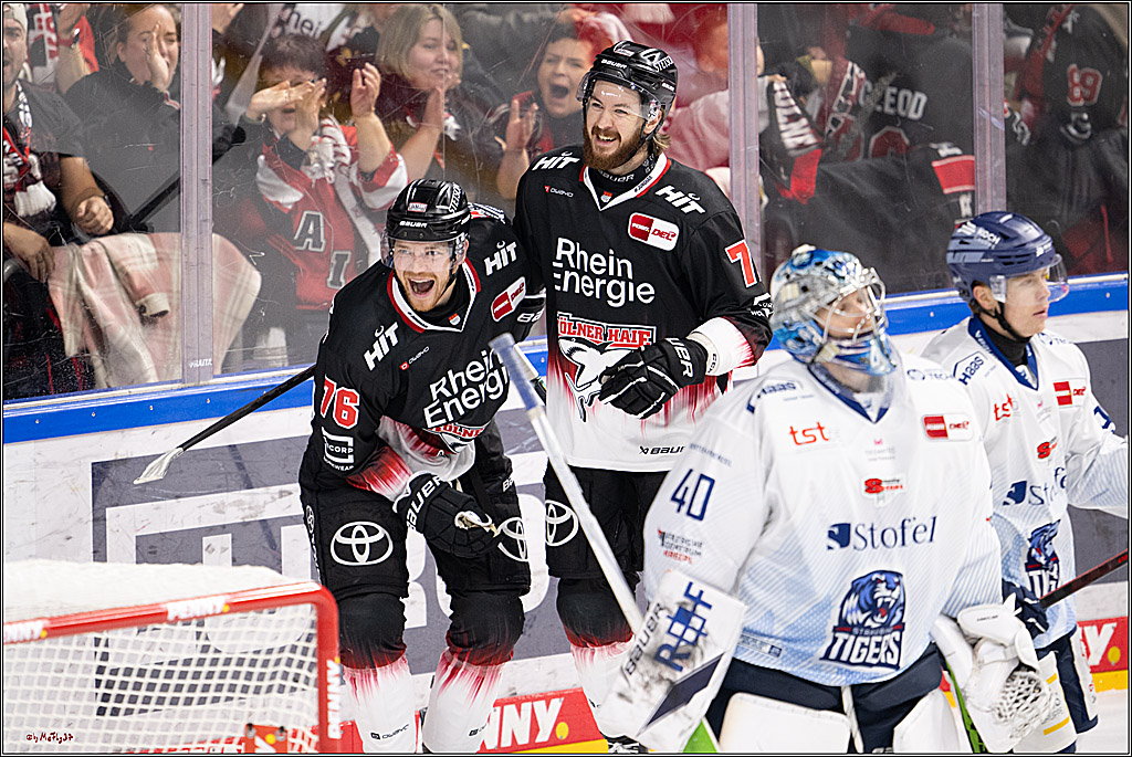 PENNY DEL 1; Kölner Haie - Straubing Tigers; Köln, 19.10.2025