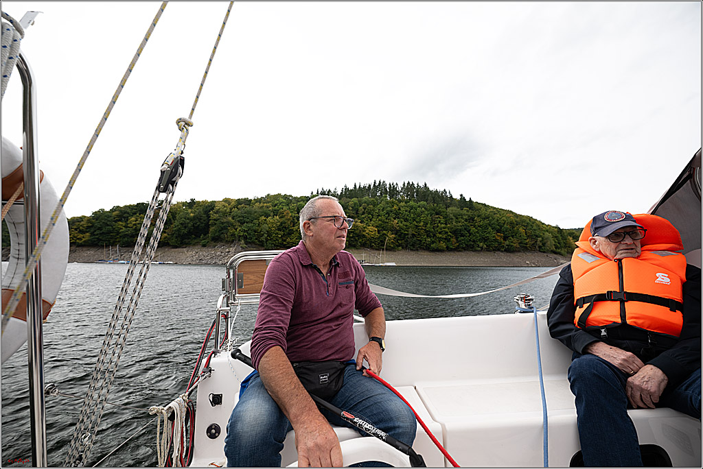 Segeln mit Skipper auf dem Rursee zum 85. von Vatern; Eschauel, 04.09.2025