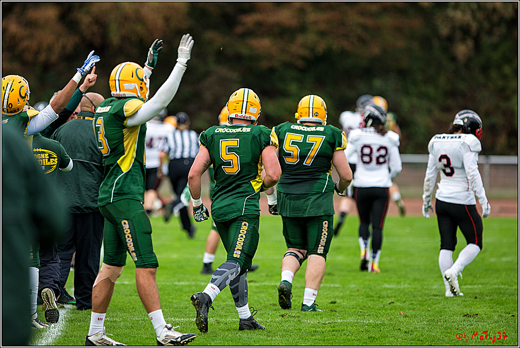 Rueckspiel Relegationsspiel Cologne Crocodiles Duesseldorfer Panther 24-0 2.9.2016