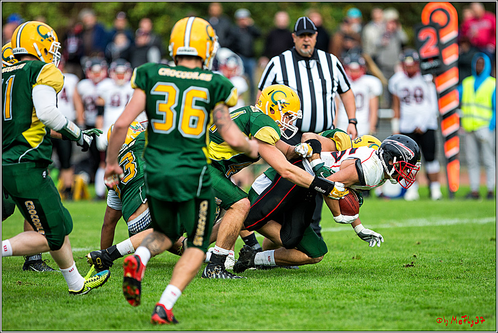 Rueckspiel Relegationsspiel Cologne Crocodiles Duesseldorfer Panther 24-0 2.9.2016