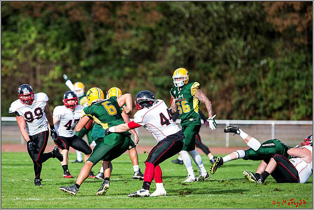 Rueckspiel Relegationsspiel Cologne Crocodiles Duesseldorfer Panther 24-0 2.9.2016