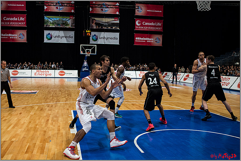 2. Basketball-Bundesliga ProA, RheinStars Koeln vs. Nuernberg Falcons BC; Koeln, 05.12.2016