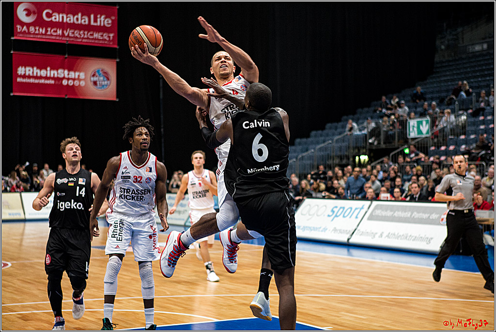 2. Basketball-Bundesliga ProA, RheinStars Koeln vs. Nuernberg Falcons BC; Koeln, 05.12.2016