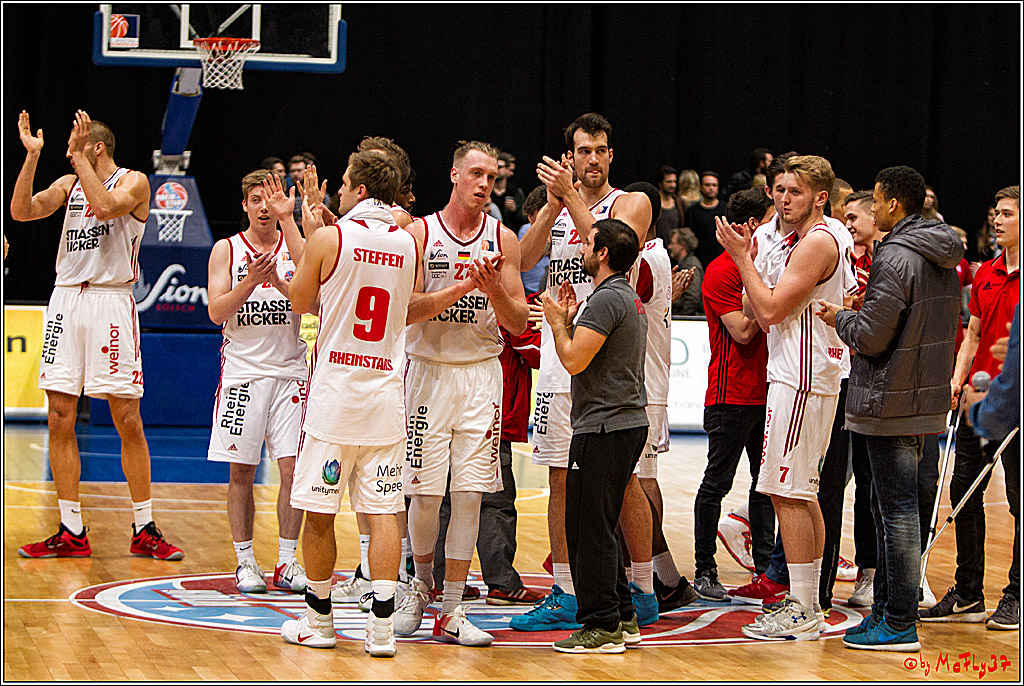 2. Basketball-Bundesliga ProA, RheinStars Koeln vs. Nuernberg Falcons BC; Koeln, 05.12.2016