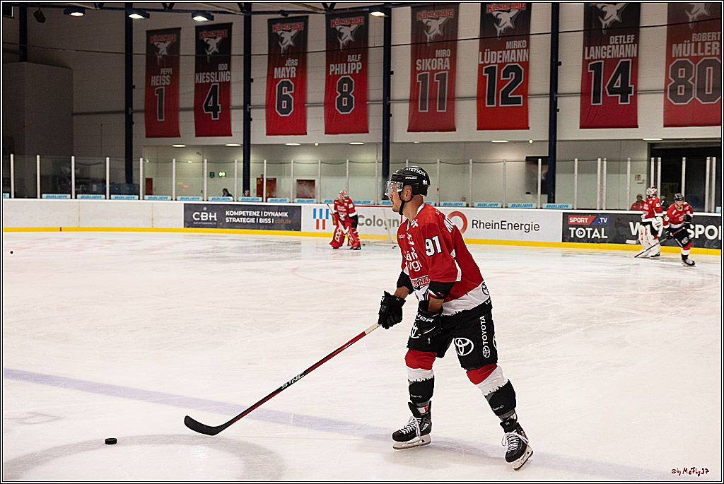 PENNY DEL Testspiel Koelner Haie - Rouen Dragons; Koeln, 18.08.2023