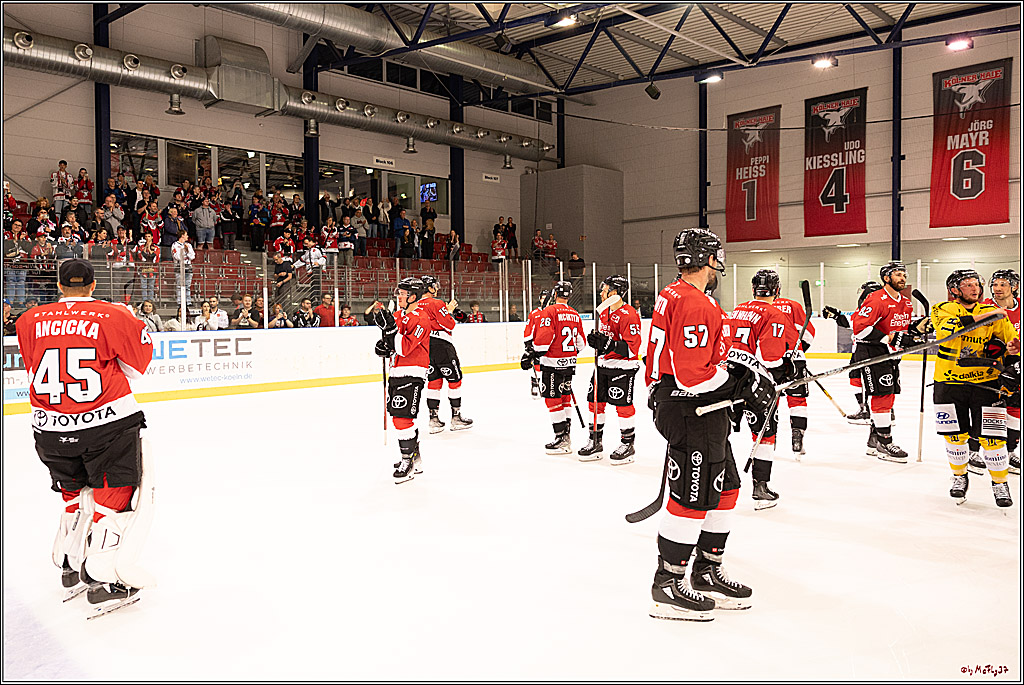 PENNY DEL Testspiel Koelner Haie - Rouen Dragons; Koeln, 18.08.2023