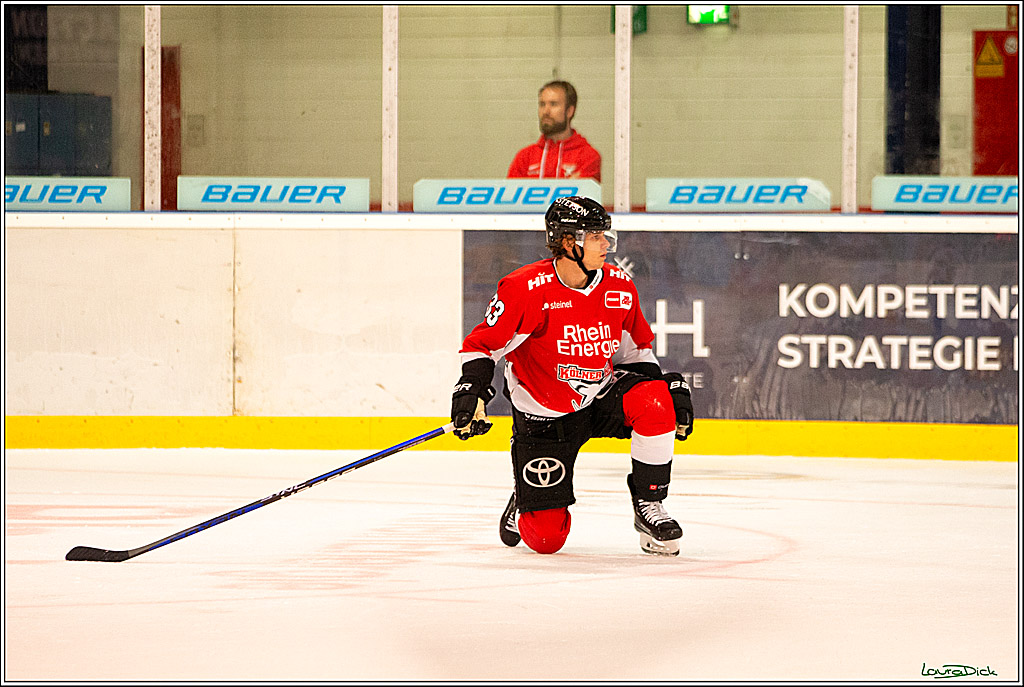 PENNY DEL; Testspiel Koelner Haie- Rouen Dragons; Koeln, 18.08.2023