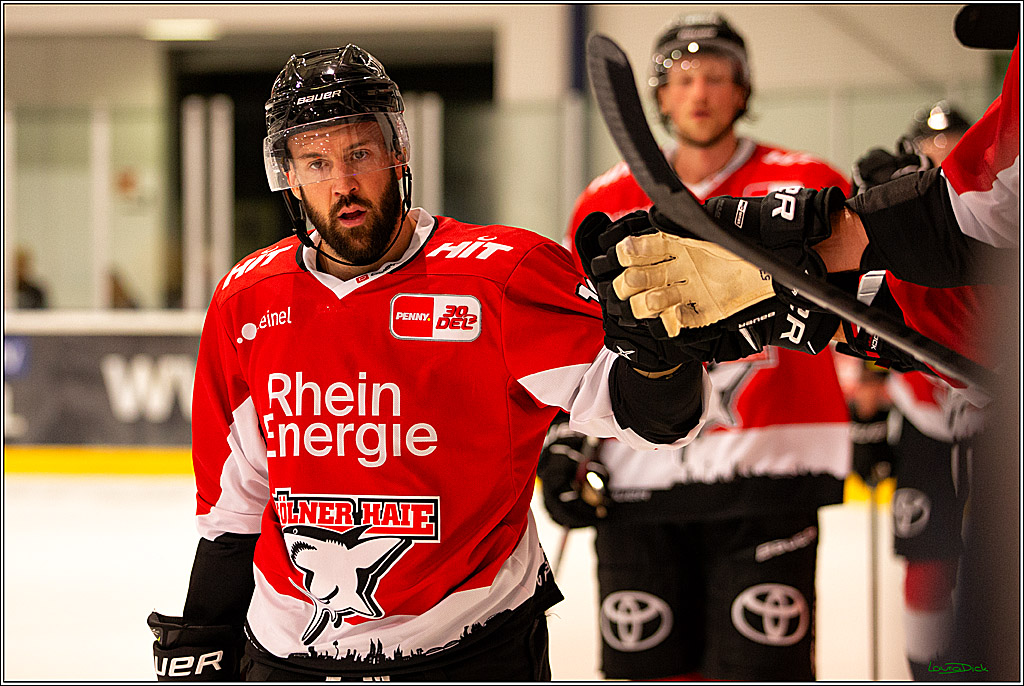 PENNY DEL; Testspiel Koelner Haie- Rouen Dragons; Koeln, 18.08.2023