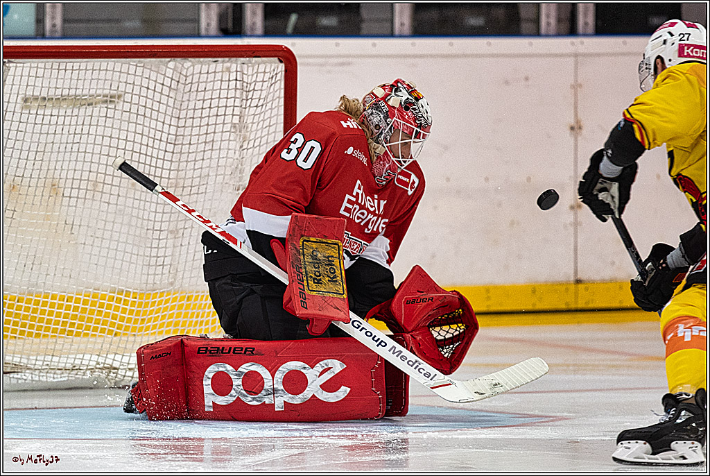 PENNY DEL 1. Testspiel Koelner Haie - SC Bern; Koeln, 25.08.2023