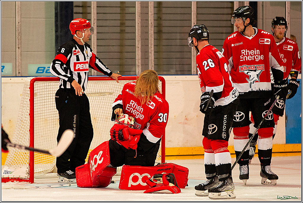 PENNY DEL; Testspiel Koelner Haie- SC Bern; Koeln, 25.08.2023