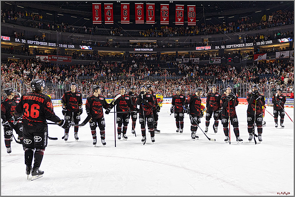 PENNY DEL 1 Koelner Haie - Duesseldorfer EG ; Koeln, 24.09.2023