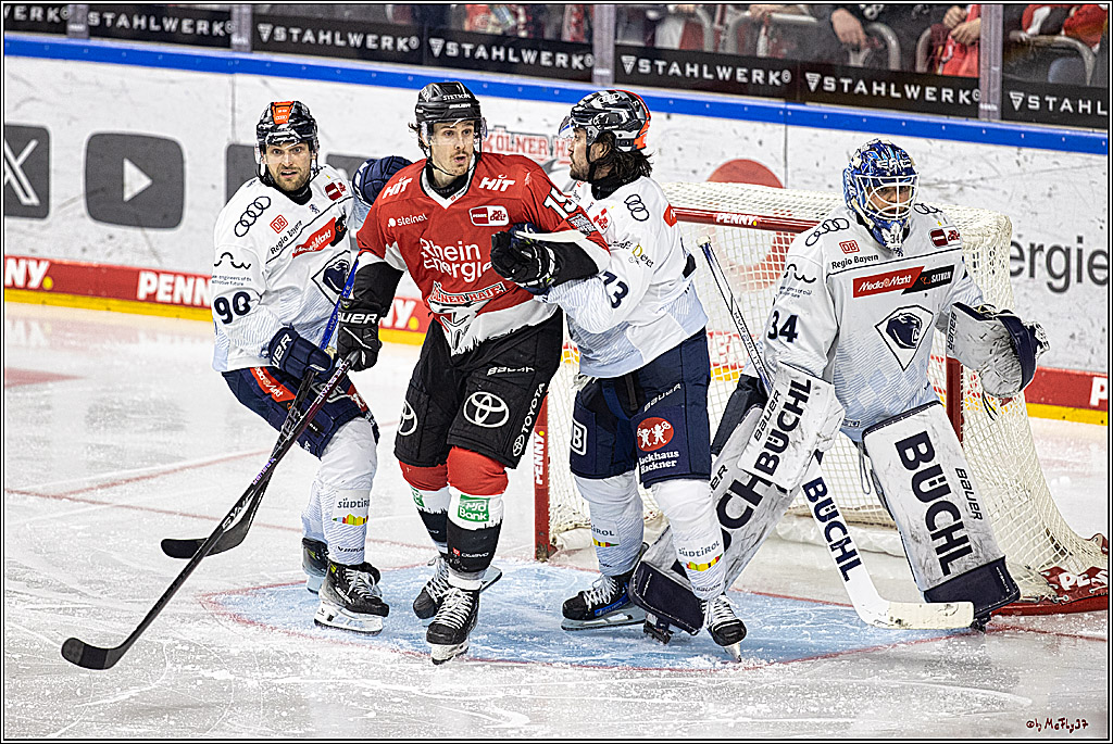 PENNY DEL 1. Playoff-Runde: Kölner Haie - ERC Ingolstadt; Köln, 13.03.2024