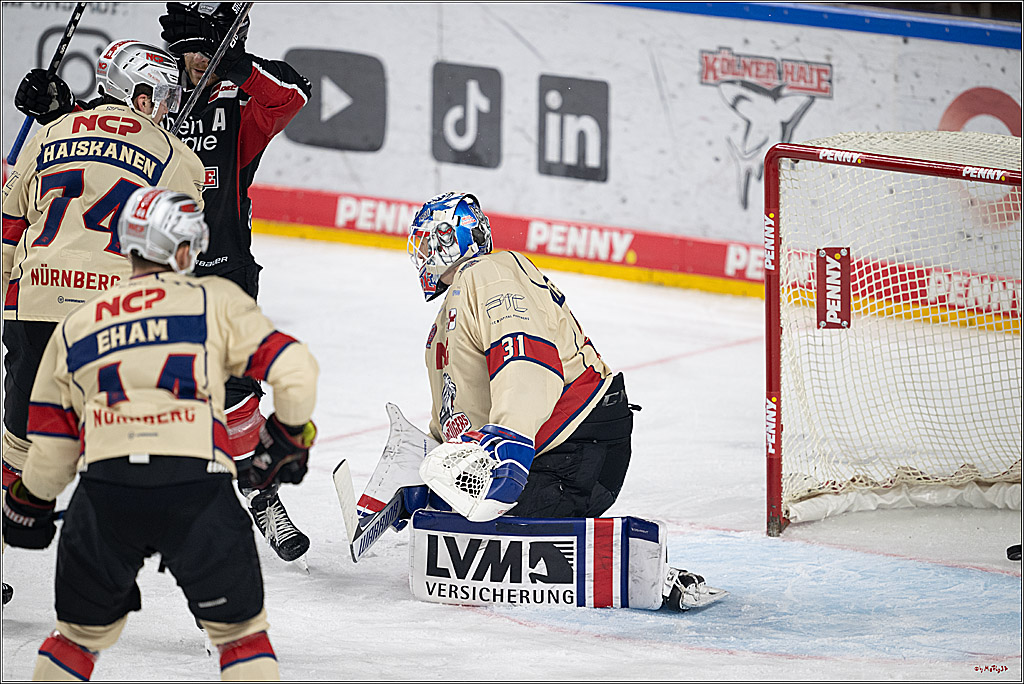 PENNY DEL 1; Kölner Haie - Nürnberger Ice Tigers; Köln, 26.11.2024