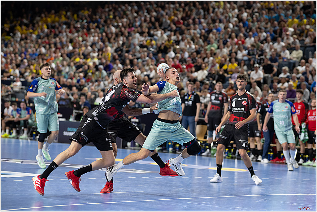 DHB-Pokal Lidl-F4 - MT Melsungen - HBW Balingen-Weilstetten; Köln, 12.04.2025