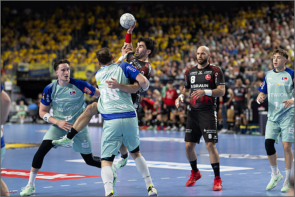 DHB-Pokal Lidl-F4 - MT Melsungen - HBW Balingen-Weilstetten; Köln, 12.04.2025