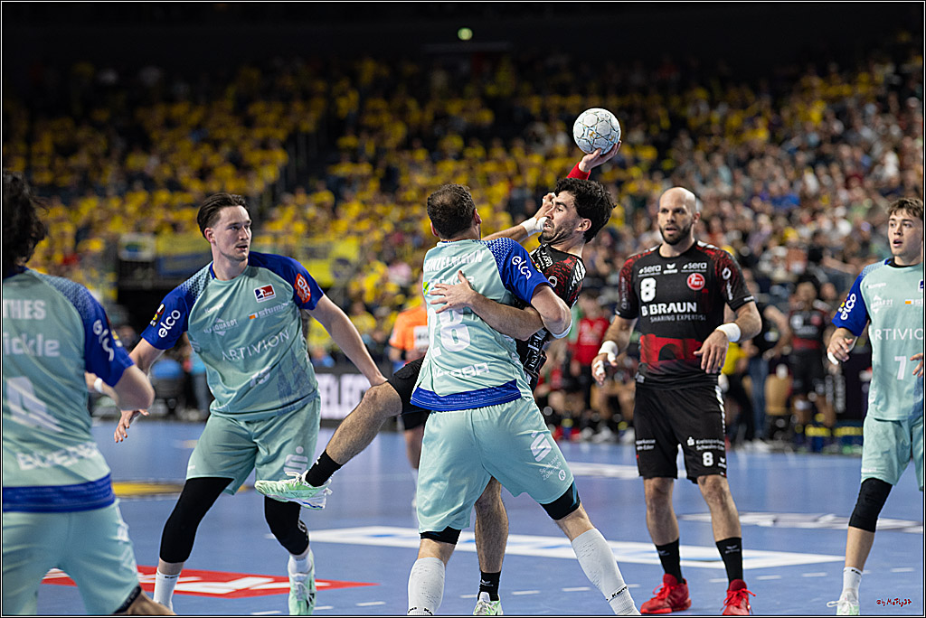 DHB-Pokal Lidl-F4 - MT Melsungen - HBW Balingen-Weilstetten; Köln, 12.04.2025