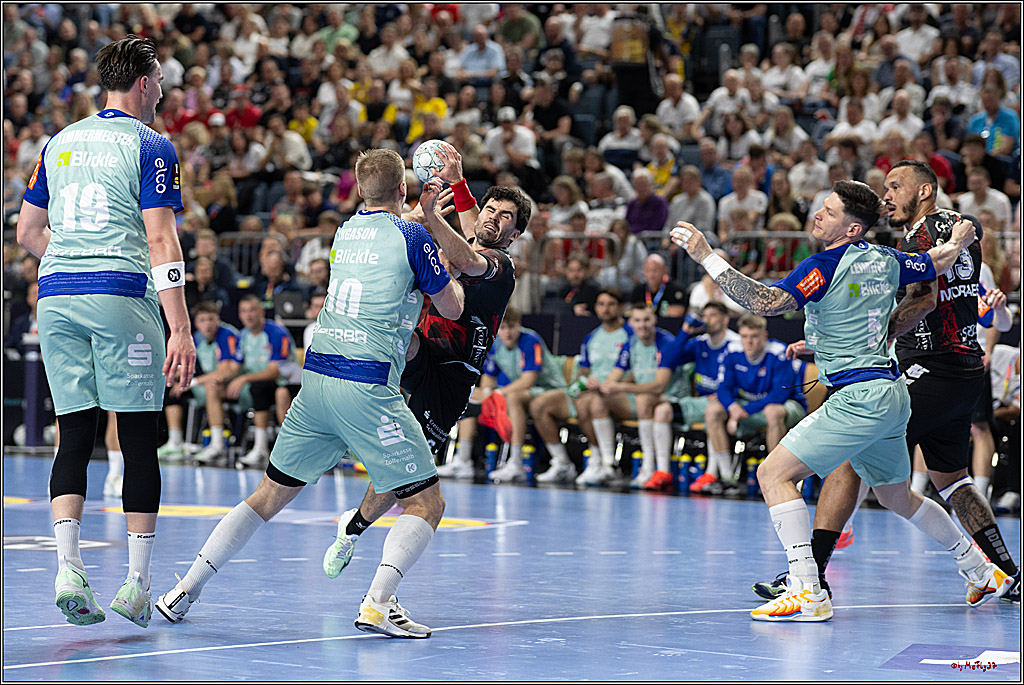 DHB-Pokal Lidl-F4 - MT Melsungen - HBW Balingen-Weilstetten; Köln, 12.04.2025