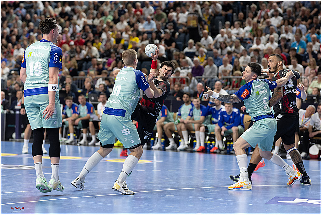 DHB-Pokal Lidl-F4 - MT Melsungen - HBW Balingen-Weilstetten; Köln, 12.04.2025