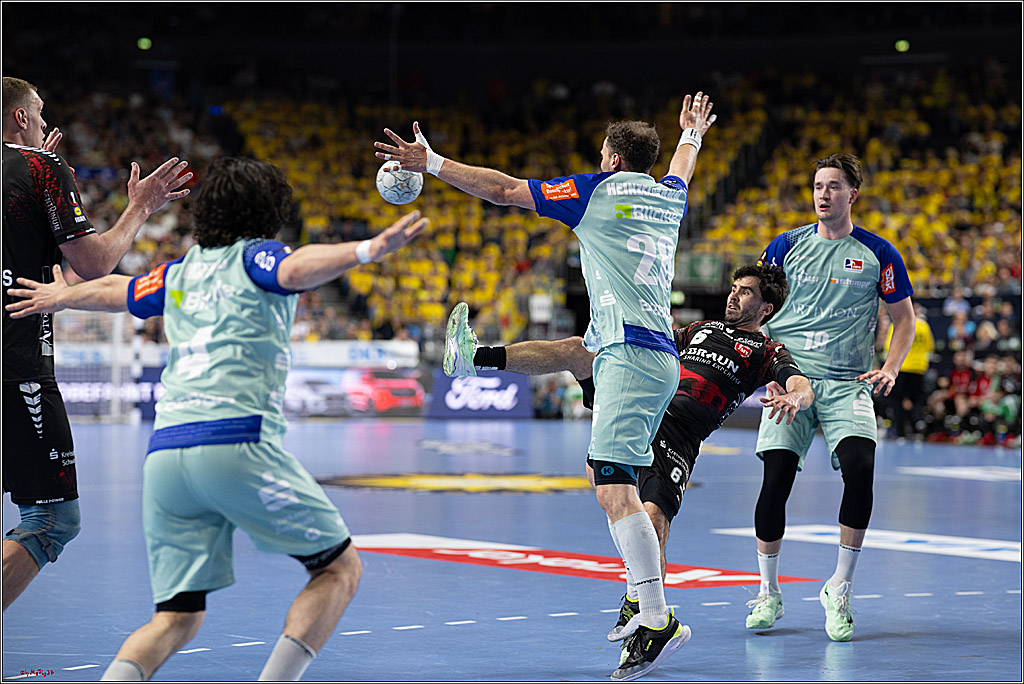 DHB-Pokal Lidl-F4 - MT Melsungen - HBW Balingen-Weilstetten; Köln, 12.04.2025