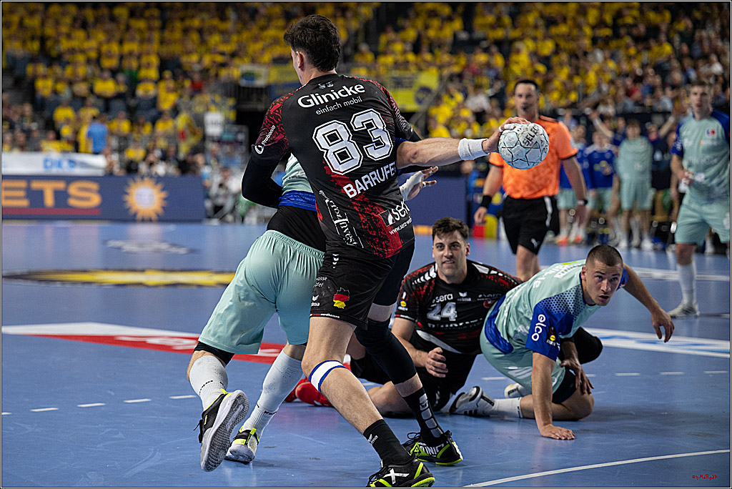 DHB-Pokal Lidl-F4 - MT Melsungen - HBW Balingen-Weilstetten; Köln, 12.04.2025