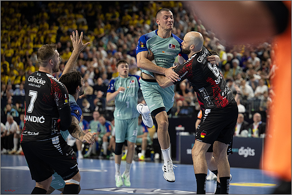 DHB-Pokal Lidl-F4 - MT Melsungen - HBW Balingen-Weilstetten; Köln, 12.04.2025