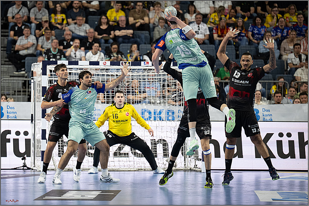 DHB-Pokal Lidl-F4 - MT Melsungen - HBW Balingen-Weilstetten; Köln, 12.04.2025