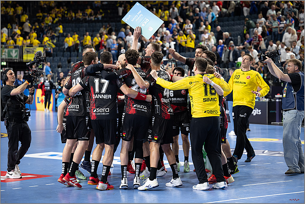 DHB-Pokal Lidl-F4 - MT Melsungen - HBW Balingen-Weilstetten; Köln, 12.04.2025