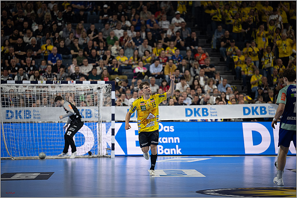 DHB-Pokal Lidl-F4  Spiel um 3. Platz - Rhein-Neckar Löwen - HBW Balingen-Weilstetten; Köln, 13.04.2025