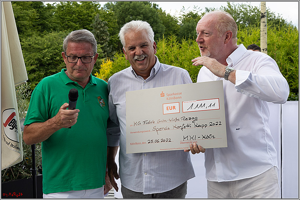 7. KonfettiKapp das etwas anderen Benefiz Golfturnier, 25.06.2022, KG Grön-Fidele Grön-Wieße Rezag Porzer Ehrengarde e.V., KG 1. Straßenbahnsitzung e.V.