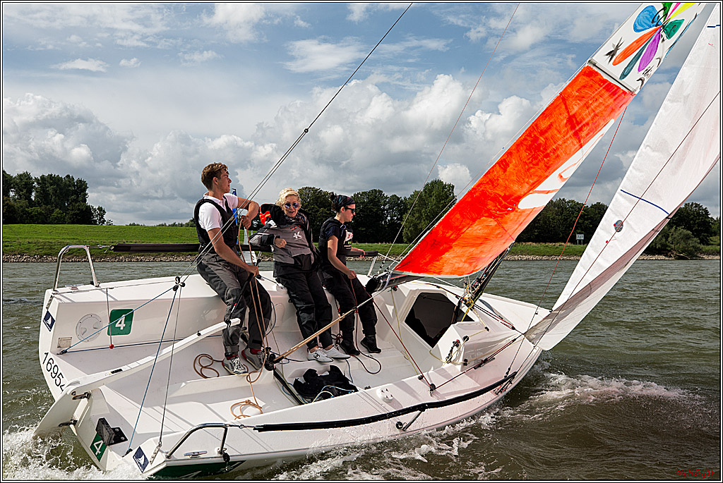 Die Kultur-Regatta Sailing #Art4GlobalGoals - Nachhaltigkeitsziele (Sustainable Develpment Goals / SDGs) der Vereinten Nationen (UN); Monheim - Duesselorfer Yachthafen, 22.08.2021