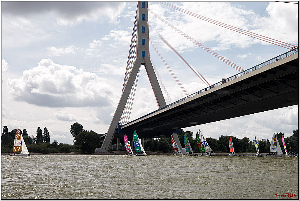 Die Kultur-Regatta Sailing #Art4GlobalGoals - Nachhaltigkeitsziele (Sustainable Develpment Goals / SDGs) der Vereinten Nationen (UN); Monheim - Duesselorfer Yachthafen, 22.08.2021