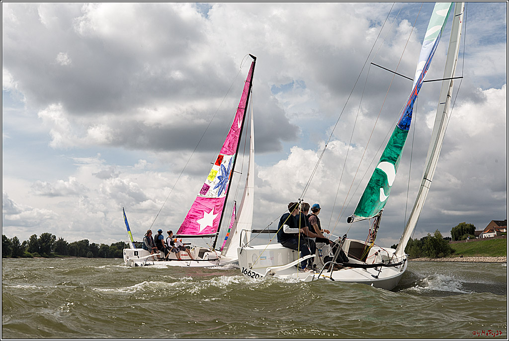 Die Kultur-Regatta Sailing #Art4GlobalGoals - Nachhaltigkeitsziele (Sustainable Develpment Goals / SDGs) der Vereinten Nationen (UN); Monheim - Duesselorfer Yachthafen, 22.08.2021