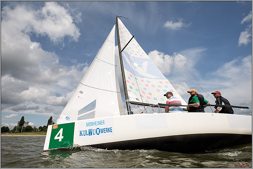 Die Kultur-Regatta Sailing #Art4GlobalGoals - Nachhaltigkeitsziele (Sustainable Develpment Goals / SDGs) der Vereinten Nationen (UN); Monheim - Duesselorfer Yachthafen, 22.08.2021
