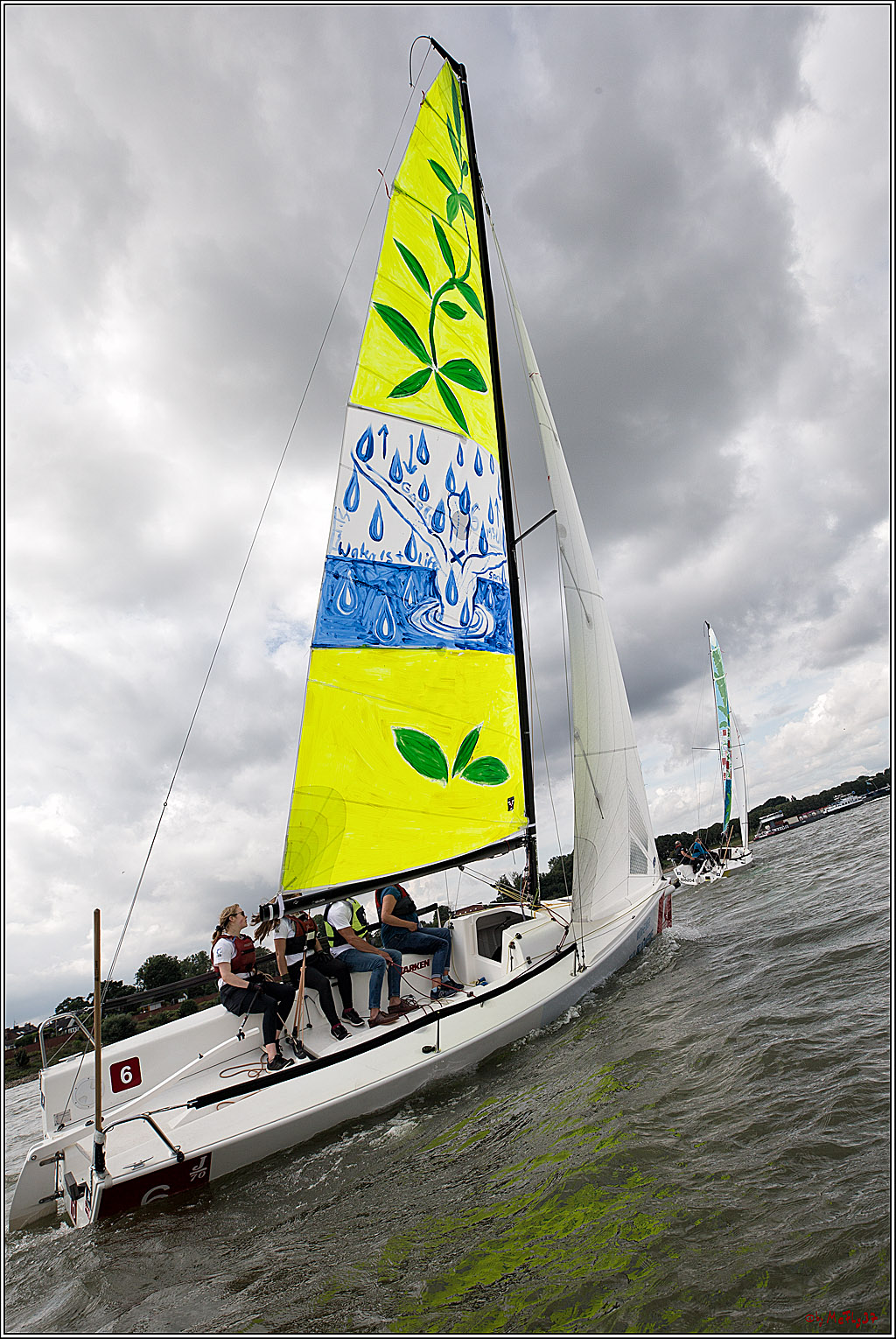 Die Kultur-Regatta Sailing #Art4GlobalGoals - Nachhaltigkeitsziele (Sustainable Develpment Goals / SDGs) der Vereinten Nationen (UN); Monheim - Duesselorfer Yachthafen, 22.08.2021