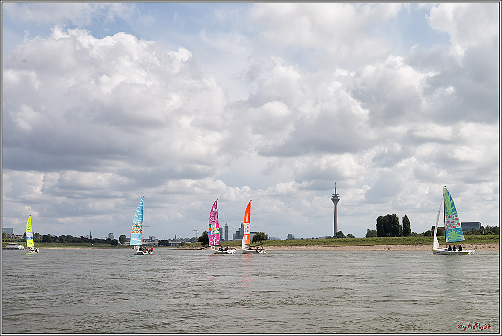 Die Kultur-Regatta Sailing #Art4GlobalGoals - Nachhaltigkeitsziele (Sustainable Develpment Goals / SDGs) der Vereinten Nationen (UN); Monheim - Duesselorfer Yachthafen, 22.08.2021