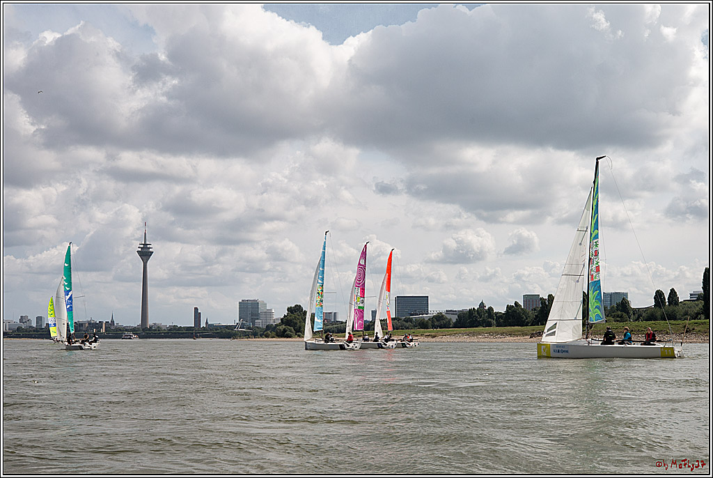 Die Kultur-Regatta Sailing #Art4GlobalGoals - Nachhaltigkeitsziele (Sustainable Develpment Goals / SDGs) der Vereinten Nationen (UN); Monheim - Duesselorfer Yachthafen, 22.08.2021
