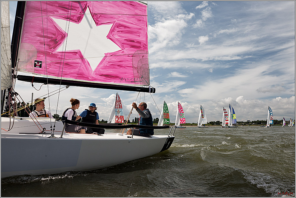 Die Kultur-Regatta Sailing #Art4GlobalGoals - Nachhaltigkeitsziele (Sustainable Develpment Goals / SDGs) der Vereinten Nationen (UN); Monheim - Duesselorfer Yachthafen, 22.08.2021