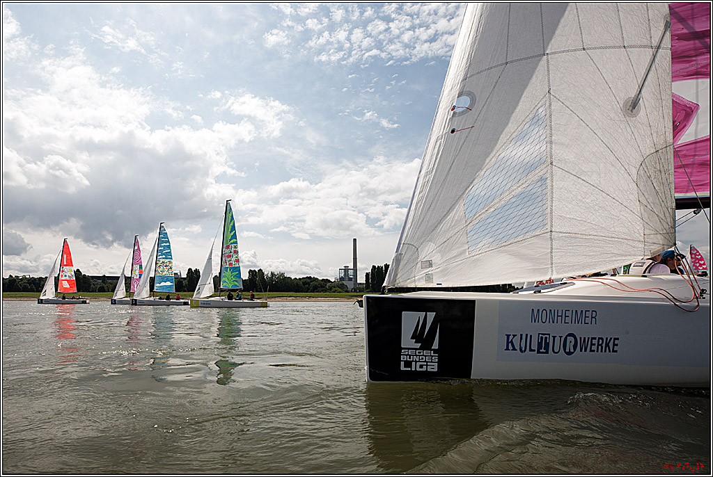 Die Kultur-Regatta Sailing #Art4GlobalGoals - Nachhaltigkeitsziele (Sustainable Develpment Goals / SDGs) der Vereinten Nationen (UN); Monheim - Duesselorfer Yachthafen, 22.08.2021