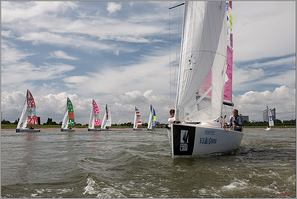 Die Kultur-Regatta Sailing #Art4GlobalGoals - Nachhaltigkeitsziele (Sustainable Develpment Goals / SDGs) der Vereinten Nationen (UN); Monheim - Duesselorfer Yachthafen, 22.08.2021