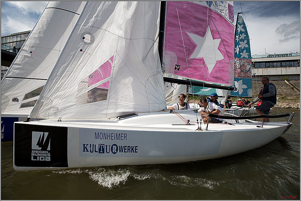 Die Kultur-Regatta Sailing #Art4GlobalGoals - Nachhaltigkeitsziele (Sustainable Develpment Goals / SDGs) der Vereinten Nationen (UN); Monheim - Duesselorfer Yachthafen, 22.08.2021