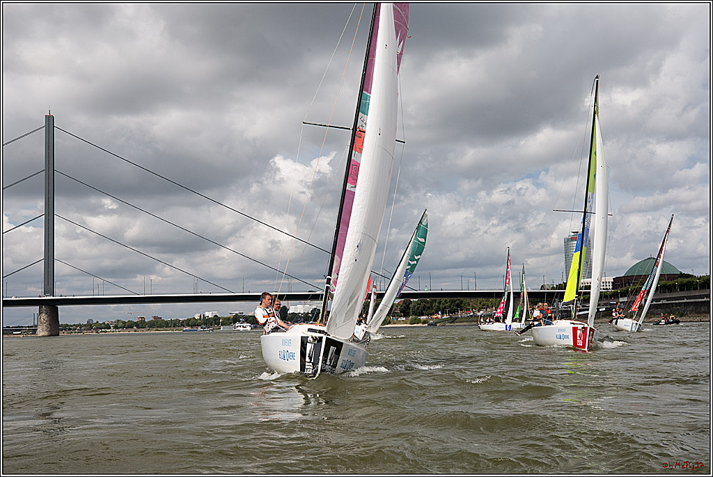 Die Kultur-Regatta Sailing #Art4GlobalGoals - Nachhaltigkeitsziele (Sustainable Develpment Goals / SDGs) der Vereinten Nationen (UN); Monheim - Duesselorfer Yachthafen, 22.08.2021