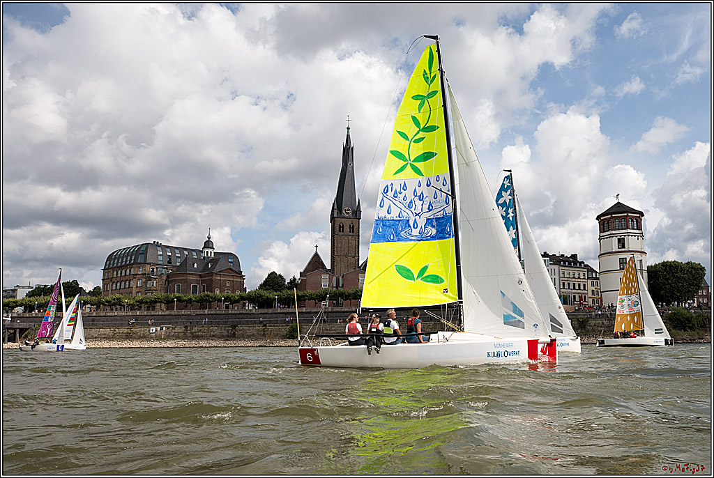 Die Kultur-Regatta Sailing #Art4GlobalGoals - Nachhaltigkeitsziele (Sustainable Develpment Goals / SDGs) der Vereinten Nationen (UN); Monheim - Duesselorfer Yachthafen, 22.08.2021
