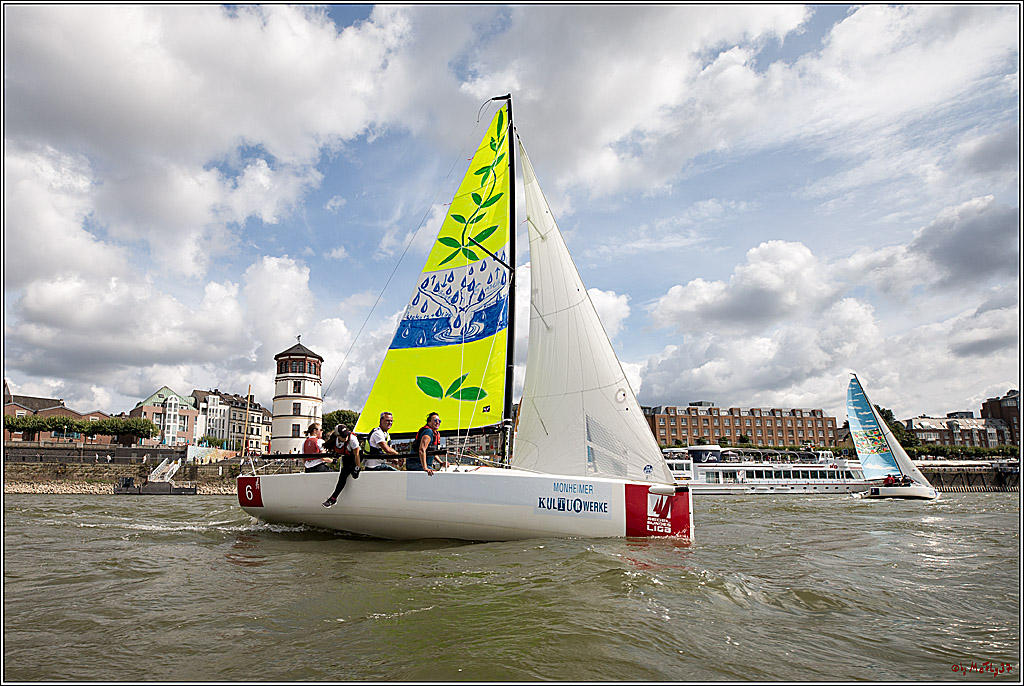 Die Kultur-Regatta Sailing #Art4GlobalGoals - Nachhaltigkeitsziele (Sustainable Develpment Goals / SDGs) der Vereinten Nationen (UN); Monheim - Duesselorfer Yachthafen, 22.08.2021