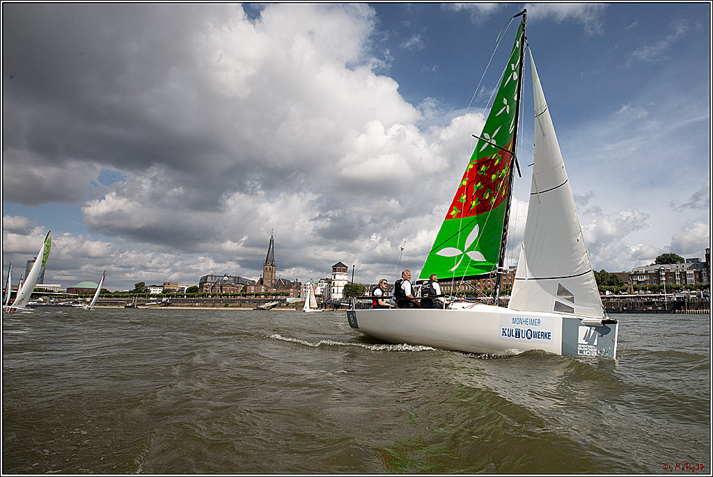 Die Kultur-Regatta Sailing #Art4GlobalGoals - Nachhaltigkeitsziele (Sustainable Develpment Goals / SDGs) der Vereinten Nationen (UN); Monheim - Duesselorfer Yachthafen, 22.08.2021
