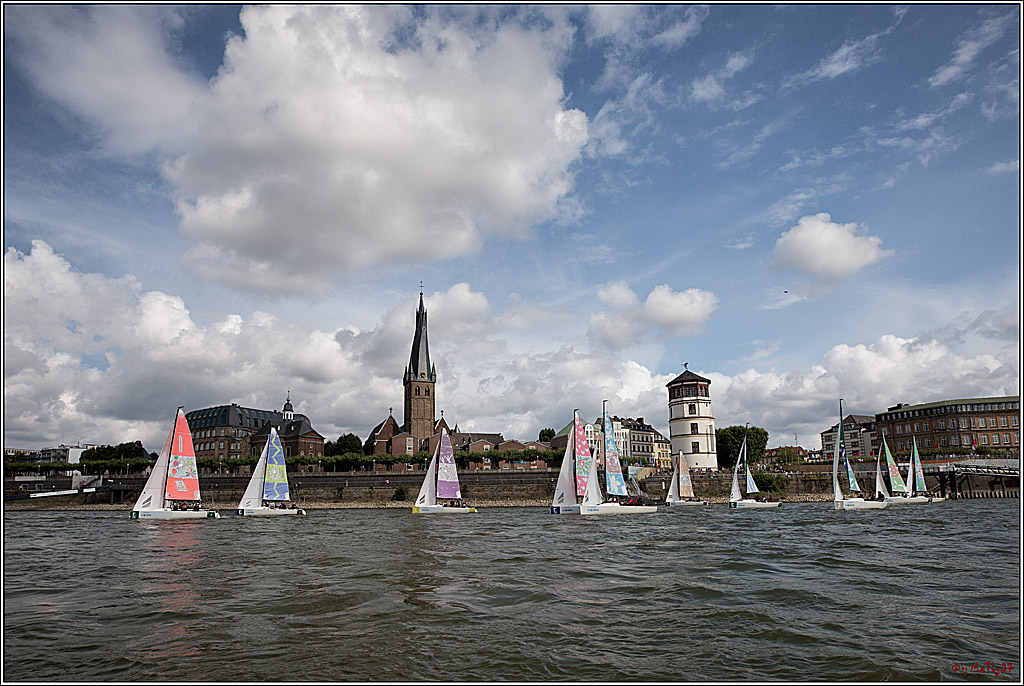 Die Kultur-Regatta Sailing #Art4GlobalGoals - Nachhaltigkeitsziele (Sustainable Develpment Goals / SDGs) der Vereinten Nationen (UN); Monheim - Duesselorfer Yachthafen, 22.08.2021