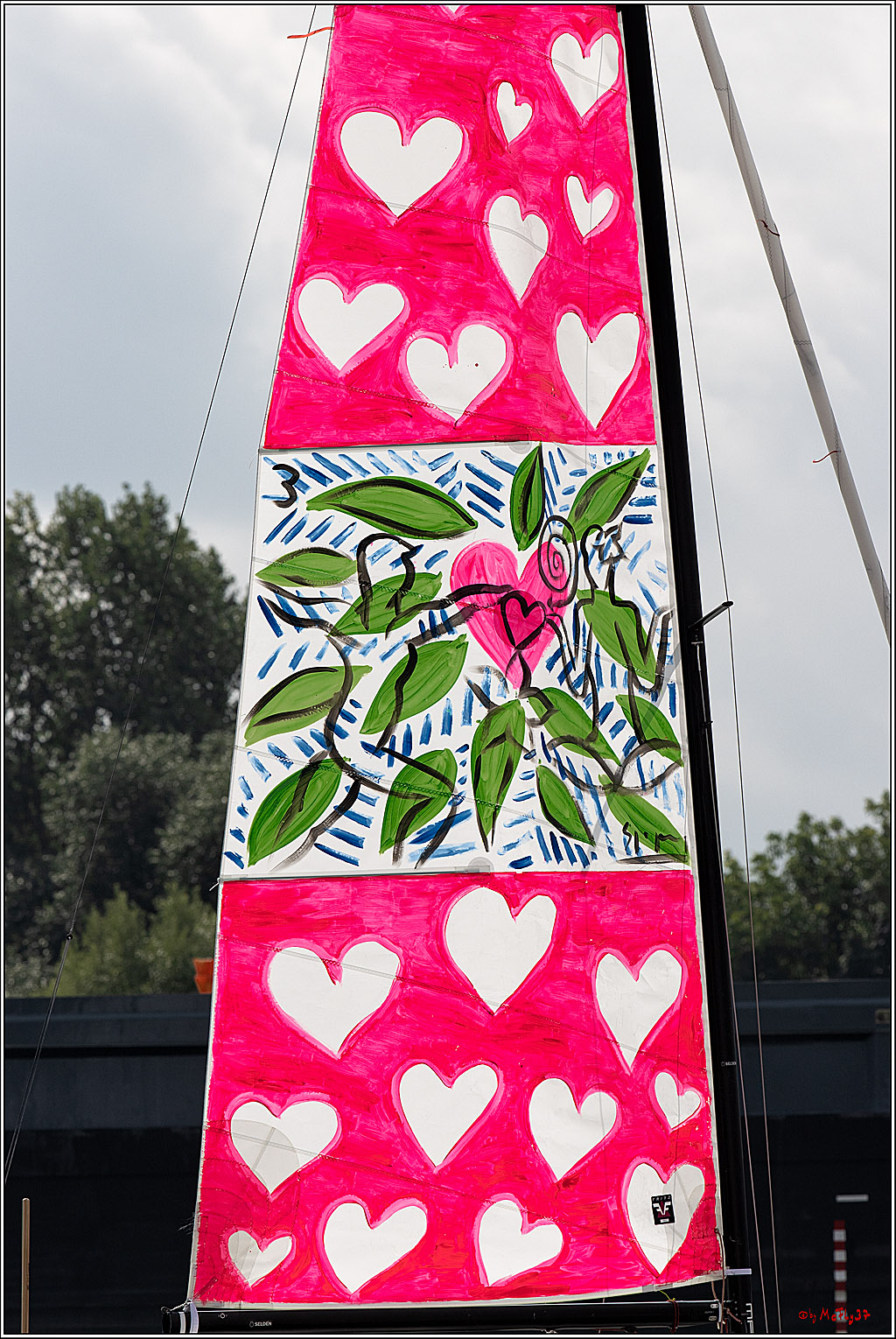 Die Kultur-Regatta Sailing #Art4GlobalGoals - Nachhaltigkeitsziele (Sustainable Develpment Goals / SDGs) der Vereinten Nationen (UN); Monheim - Duesselorfer Yachthafen, 22.08.2021